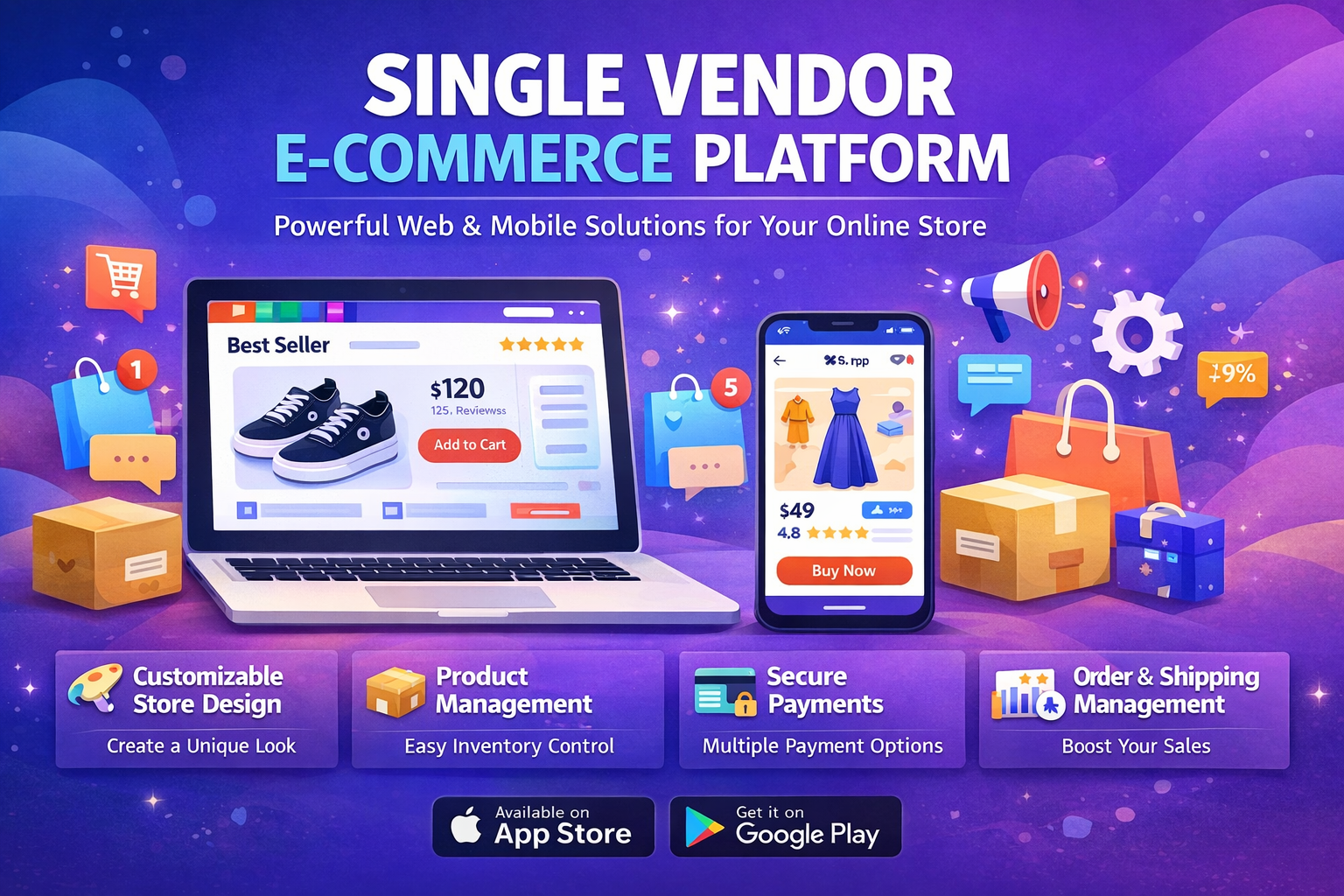 Single Vendor E-Commerce Platform (Web & Mobile)